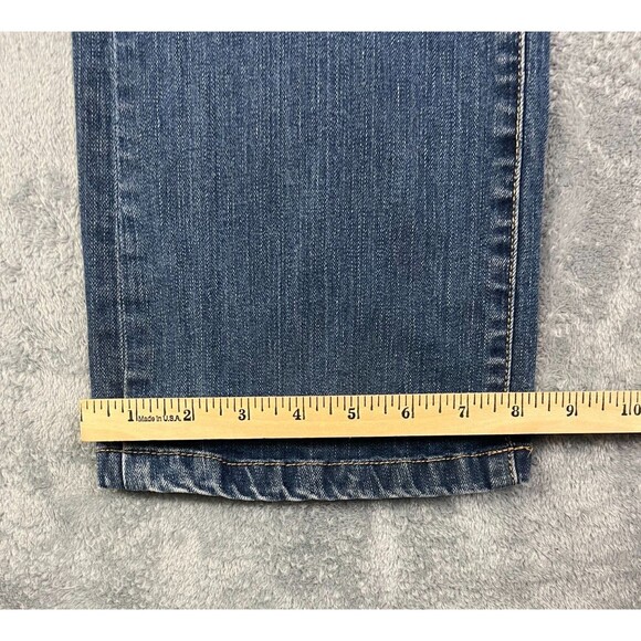 Converse One Star Jeans Women's Size 14 Mid-Rise Bootcut Stretch Blue Denim - Picture 10 of 13